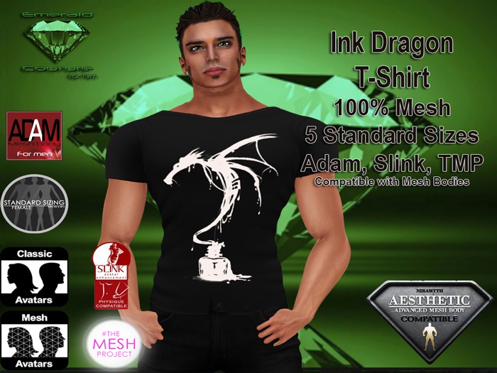 EC Ink Dragon T Shirt