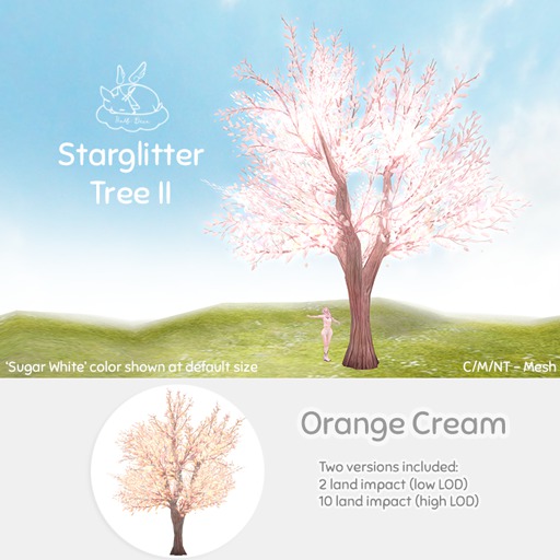 +Half-Deer+ Starglitter Tree II [Orange Cream]