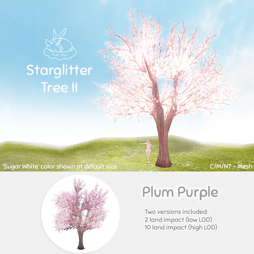 +Half-Deer+ Starglitter Tree II [Plum Purple]