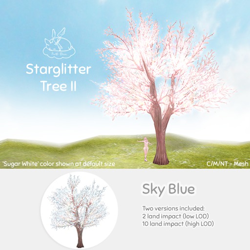 +Half-Deer+ Starglitter Tree II [Sky Blue]