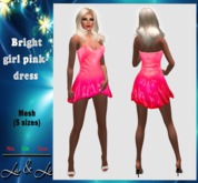 La&Li Bright girl pink dress