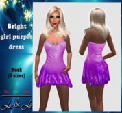 La&Li Bright girl purple dress