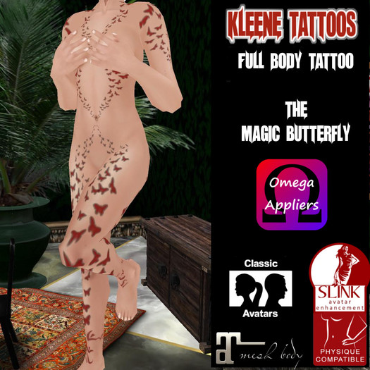 The Magic Butterfly Body Tattoo