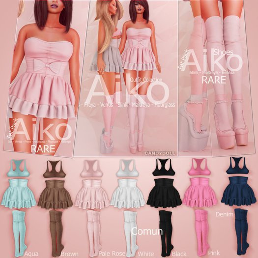 _CandyDoll_ Aiko Denim Tank - Maitreya Lara