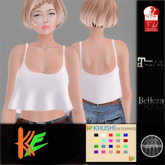 Promo Offer - 99L$ only! KE Female Frill Crop Top (Tag - SC HUD)