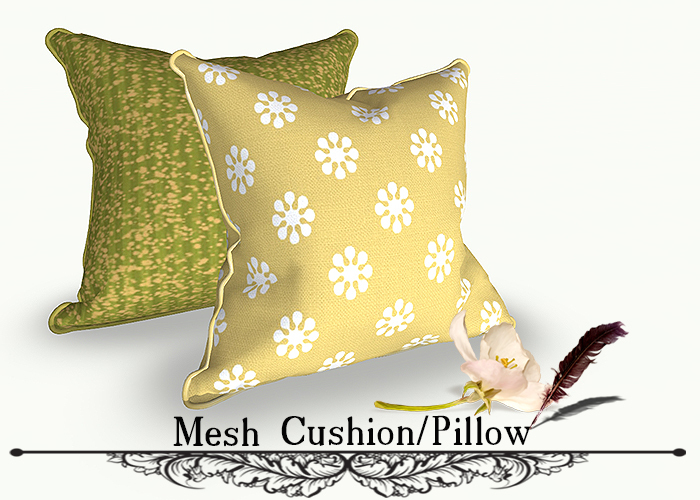 *Mesh Cushion/Pillow (modify and trasfert) YV 14