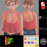 Promo Offer - 99L$ only! KE Female Frill Crop Top (Tag - T HUD) Version 2