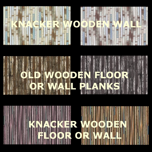 PHE - wooden textures pack 1 - knacker wood