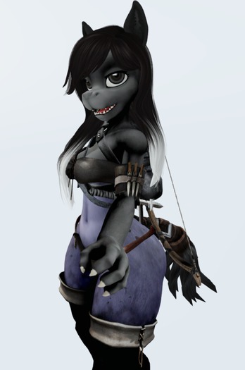 Kemono Island - Blue Roan Snaggletooth Horse 1