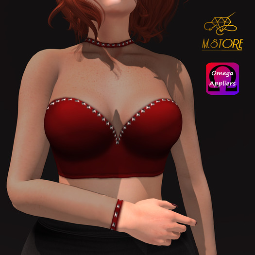 {M.STORE} Top Marie Red - Omega  Applier