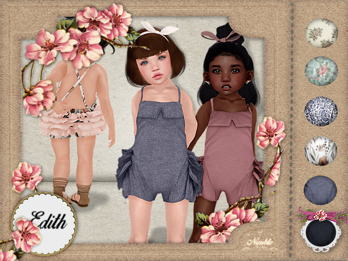 N. Edith Romper Denim II {Add ME}