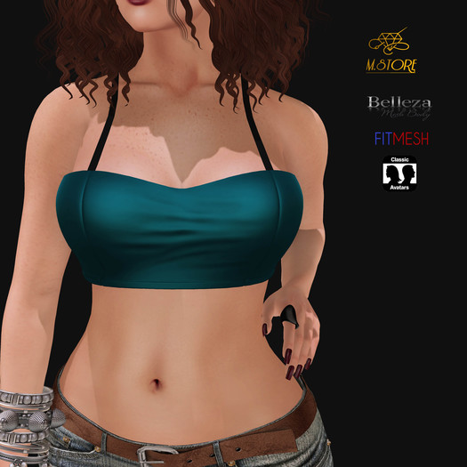 {M.STORE}Top Justine Cyan