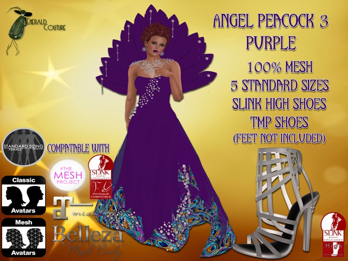 EC Angel Peacock 3 Purple