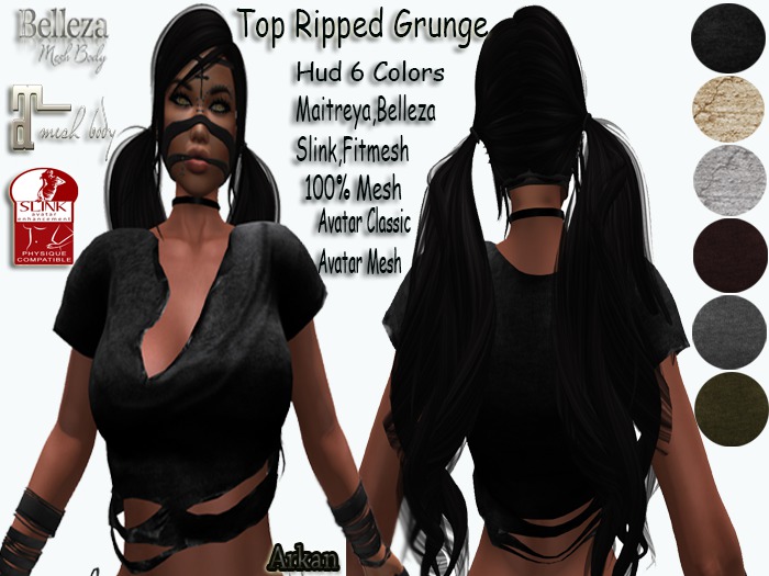 .::Arkan::. Top Ripped Grunge (6 Colors )