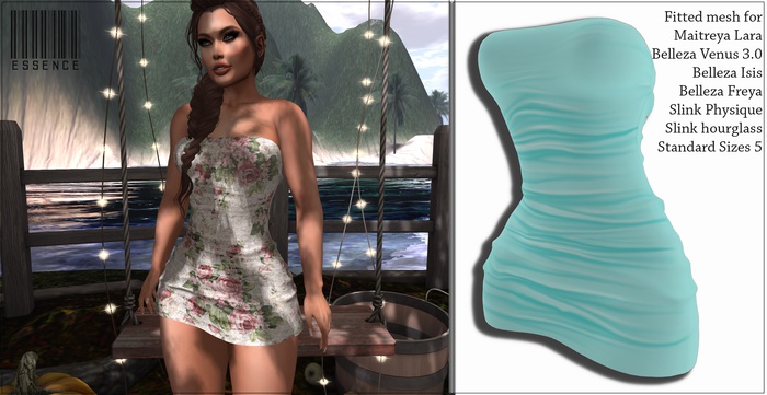 :ESSENCE: TALINE Tube Dress SEA