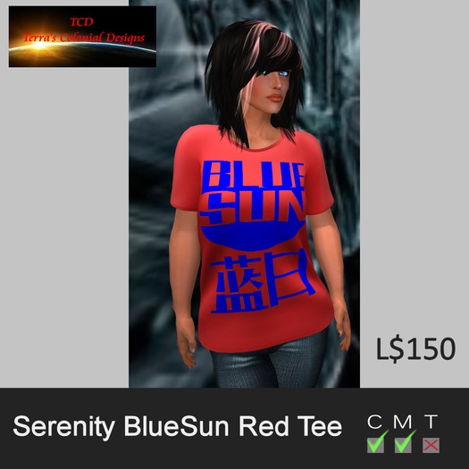 Serenity BlueSun Female Red Tee