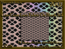 Criss Cross Lace On Black Fabric Seamless Textures