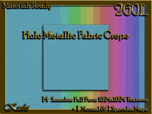 Holo Metallic CREPE Solids Fabric Seamless Textures