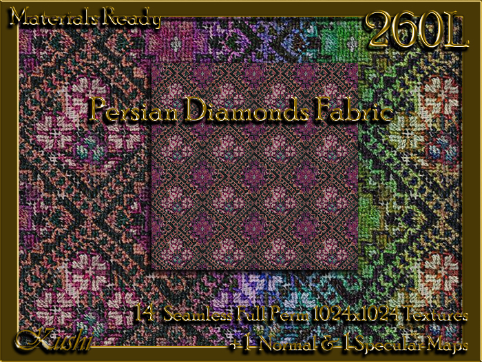 Persian Diamonds Fabric Seamless Textures