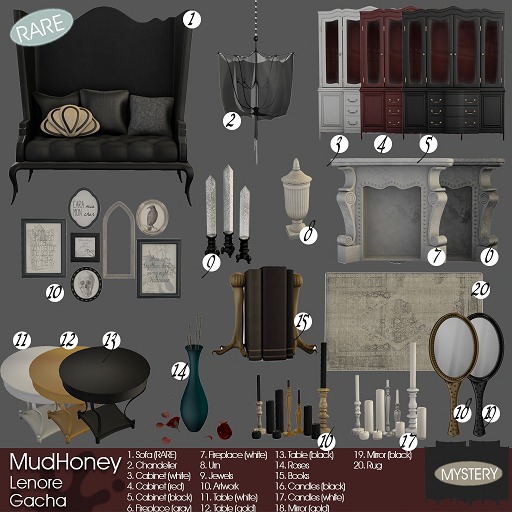 19. MudHoney Lenore Mirror black