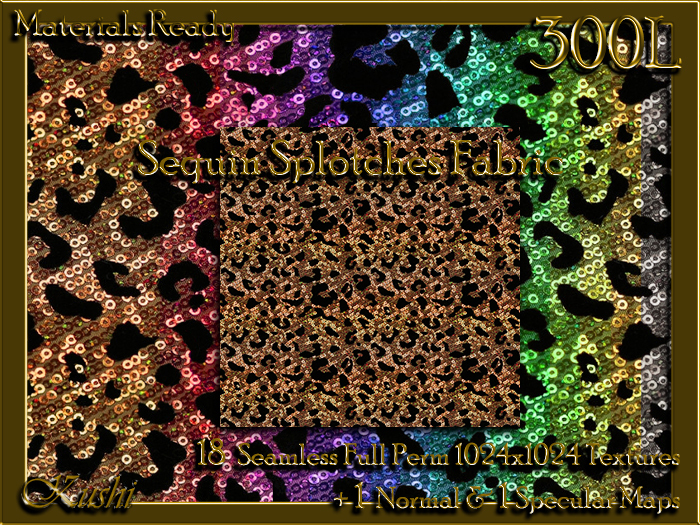 Sequin Splotches Fabric Seamless Textures