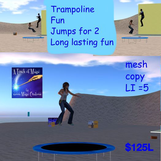 Trampoline Fun Jumping for two Mesh (crate)