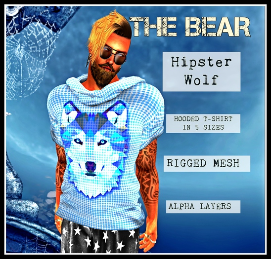 Hipster Wolf t-shirt 
