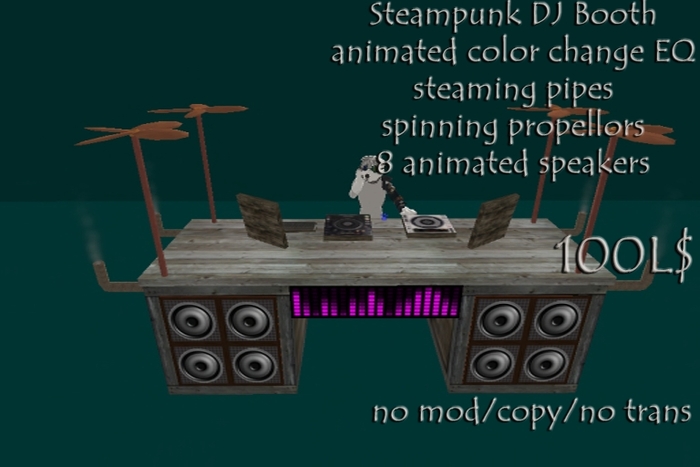 Steampunk DJ Booth - boxed
