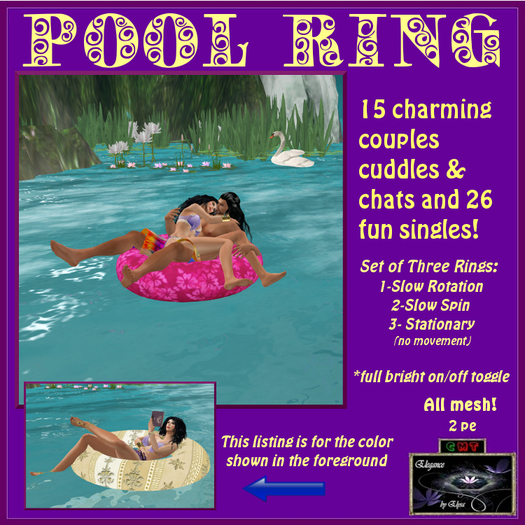 *EbE* Pool Ring (ahoy yellow) (SET OF THREE)