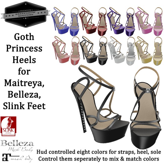.:KK:. Goth Princess Heels
