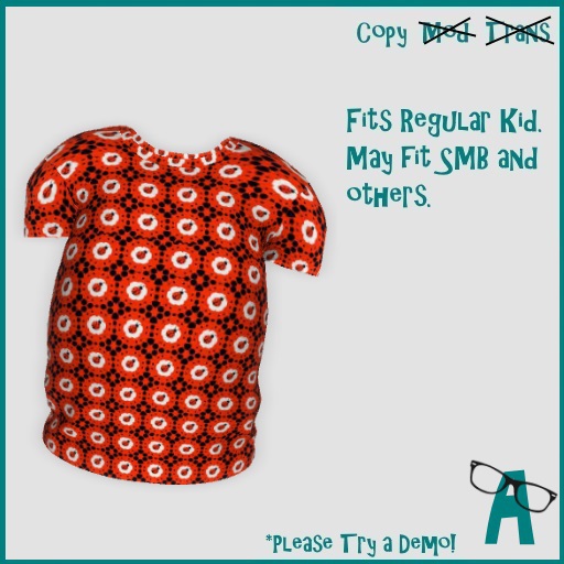 {-A-} Ladybug Tee - Red Circle Ladybugs