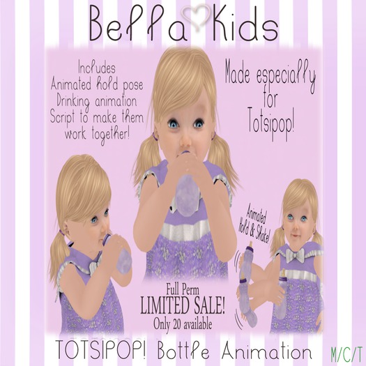 [:BeLLa KiDs:] Totsipop! Bottle Animation FULL PERM ~ LIMITED SALES!