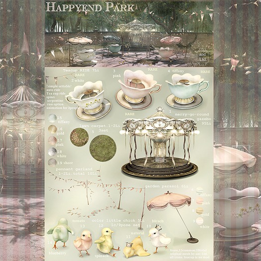 17/{anc} happy end park. pennant garland (pink)