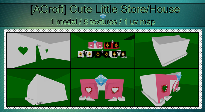 [ACroft] Cute Little Store/House BOX
