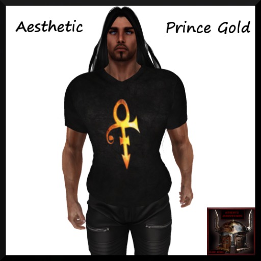 AESTHETIC PRINCE GOLD T-SHIRT