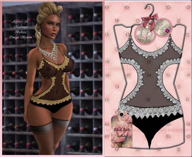 LaPerla*Body Cindy:::Silver and Black