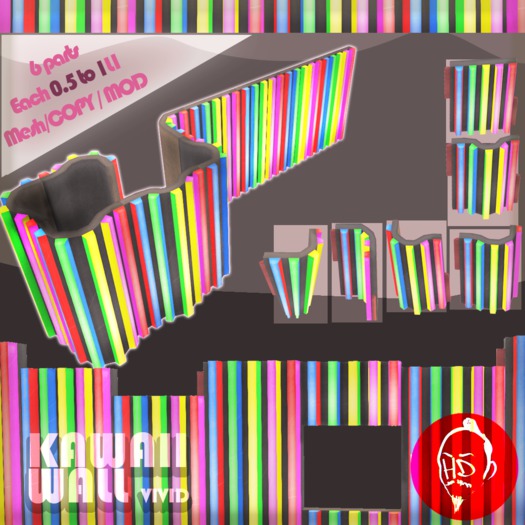 [HD]KAWAII WALL-vivid- each 0.5L