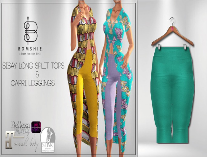 <*>B<*> Sisay Aqua Capri Leggings