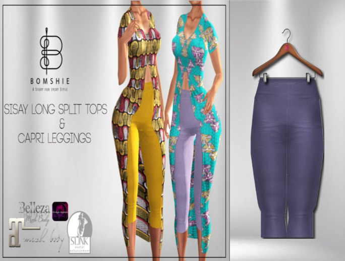 <*>B<*> Sisay Lavander Capri Leggings