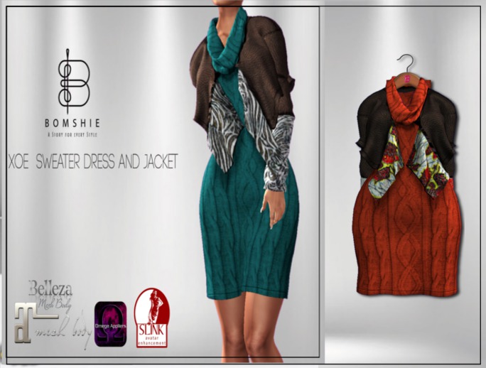 <*>B<*> Xoe Blood Orange Knit Dress With Jacket