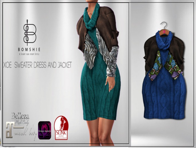 <*>B<*> Xoe Cobalt Knit Dress With Jacket