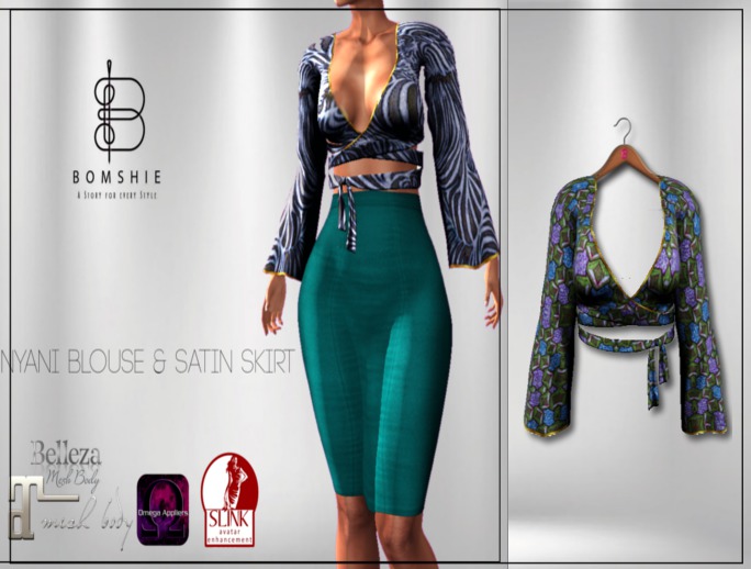 <*>>B<*>Nyani Gems Accra Blouse