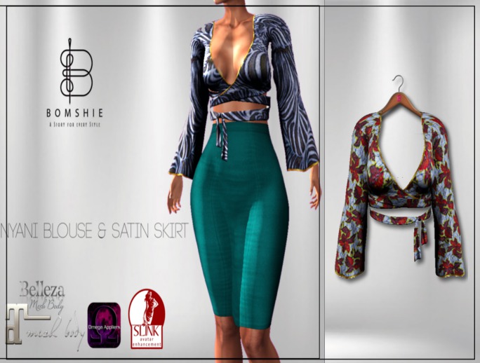 <*>>B<*>Nyani Leaves Accra Blouse