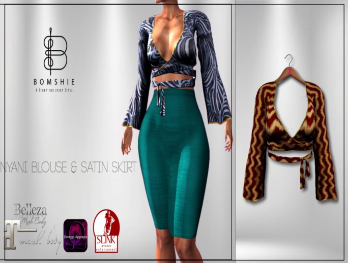 <*>>B<*>Nyani Ziggs Accra Blouse