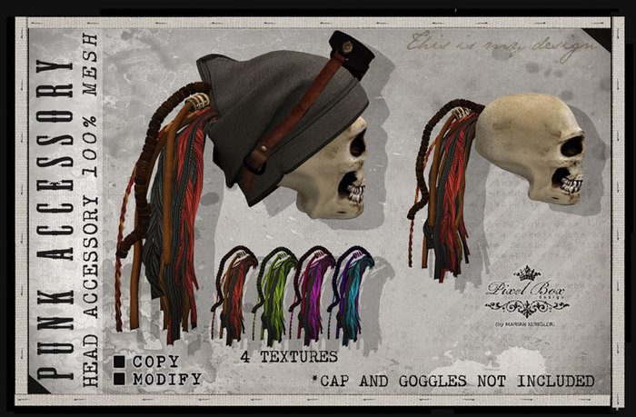 PIXEL BOX - Head Accessory Punk (B)