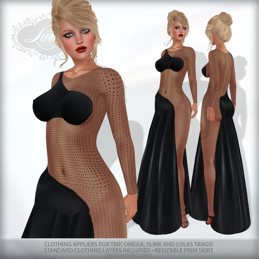 *Lurve* Sheer Intrigue Formal - Coal