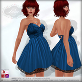 *Lurve* Strapless Cocktail Dress - Blue