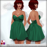 *Lurve* Strapless Cocktail Dress - Green