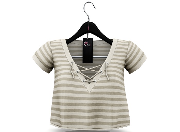 fame femme : LimaTop - Striped Beige
