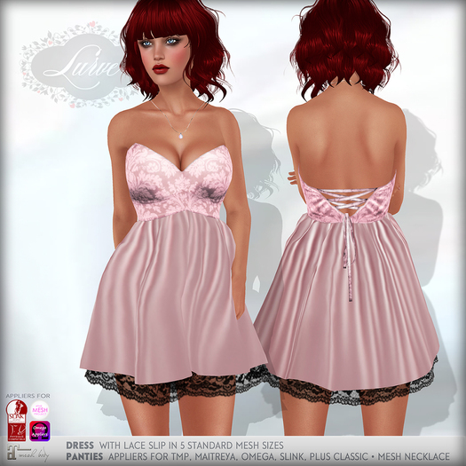 *Lurve* Strapless Cocktail Dress - Pink
